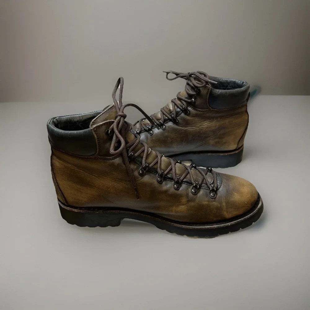 Thursday Boots Commander Jasper Leather Moc Toe Boots Men's 12.5 Goodyear Welt